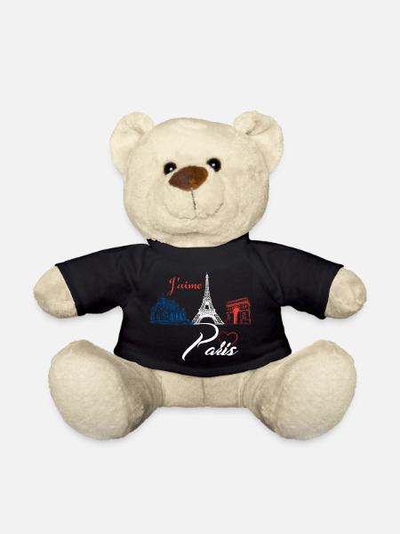 J aime Paris - Nounours - noir