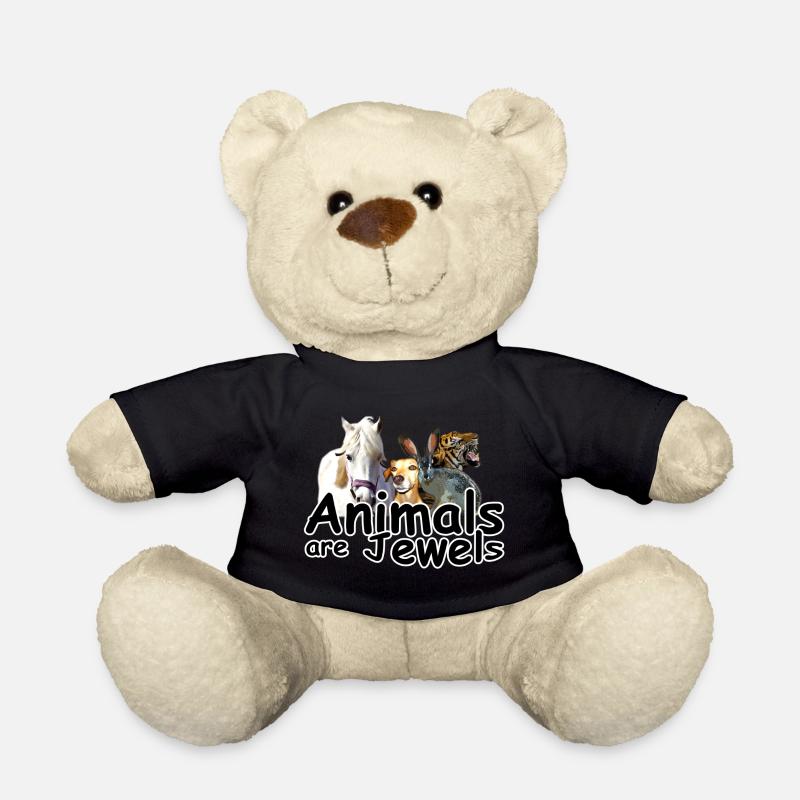 Animals Jewels Tiere Tier Tierschutz Geschenk - Teddy - Schwarz