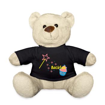 Backfee Schürze Cupcaki - Teddy - Schwarz - Vorne