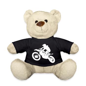 Motorcycle rider - Teddy Bear - black - Front
