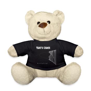 Thats Chaos - logistic map - geekcontest - Teddy Bear - black - Front