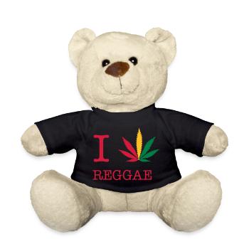 reggae - Teddy Bear - black - Front