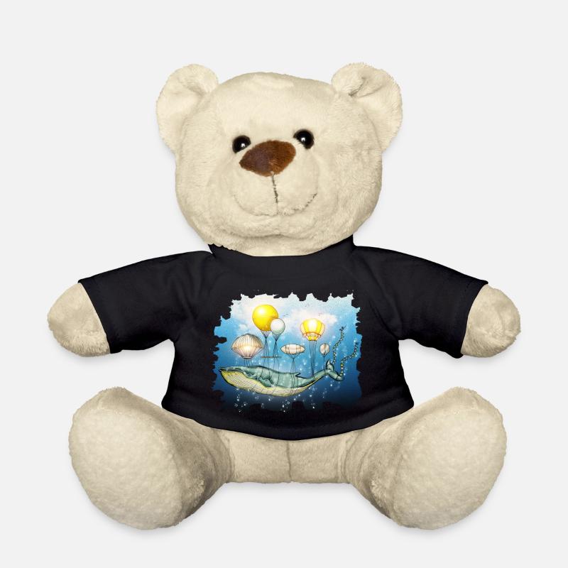 Wal, Fliegender Wal - Teddy - Schwarz