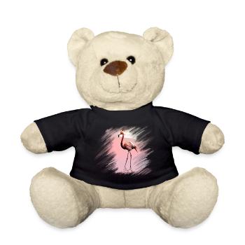 flamingo - Teddy Bear - black - Front