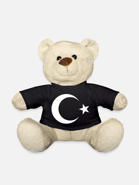 Drapeau turc noir - Nounours - noir