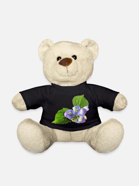 veilchen blume blüte natur - Teddy - Schwarz