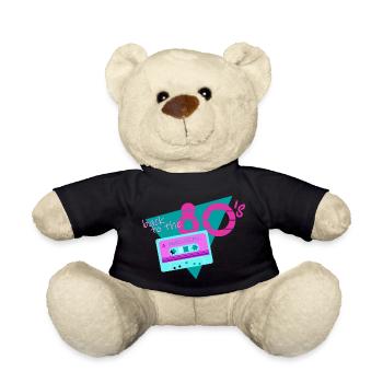 back to the 80s cassette retro - Teddy Bear - black - Front