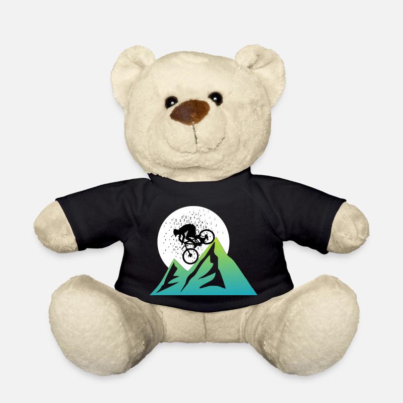 Mountain bike biker MTB - Teddy Bear - black