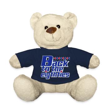 Back to the Eighties Retro - Teddy Bear - french navy - Front
