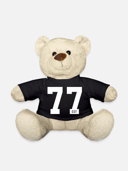 77 EST – Bold Typo & Gründungsstil - Teddy - Schwarz