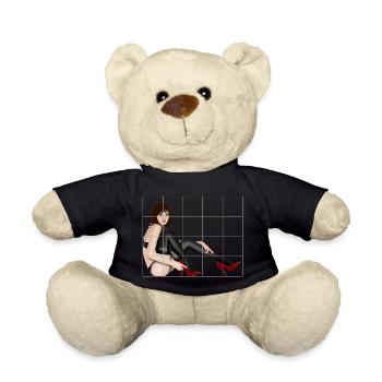 dame sexy derrière les barreaux - Nounours - noir - Devant