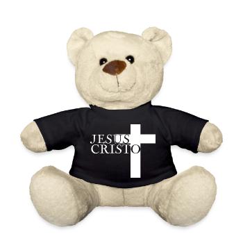 Jesus Christ God God - Teddy Bear - black - Front