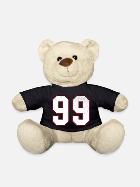 Number Ninety nine - 99 Classic Vintage Sport - Teddy Bear - black