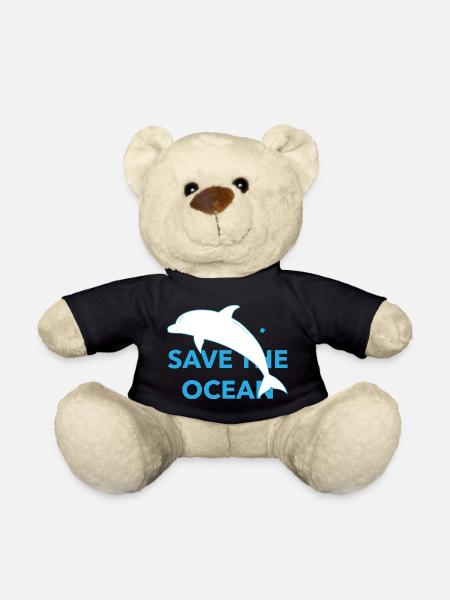 Save The Ocean - Teddy - Schwarz