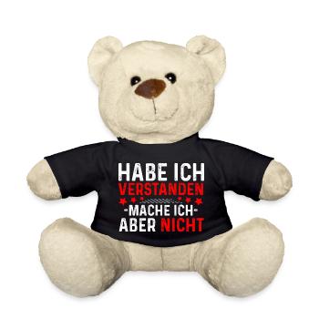 Das habe ich verstanden mache ich aber nicht - Teddy - Schwarz - Vorne