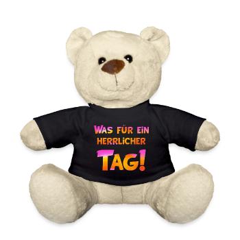 Was für ein herrlicher Tag! - Teddy - Schwarz - Vorne