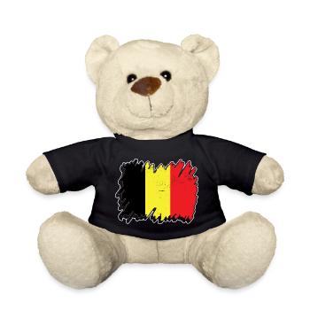 Belgien Design für Belgium Fans - Teddy - Schwarz - Vorne