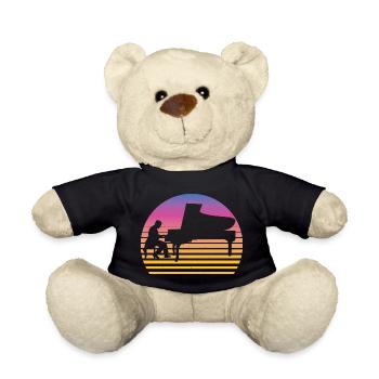 Klavier Retro Piano Vintage - Teddy - Schwarz - Vorne