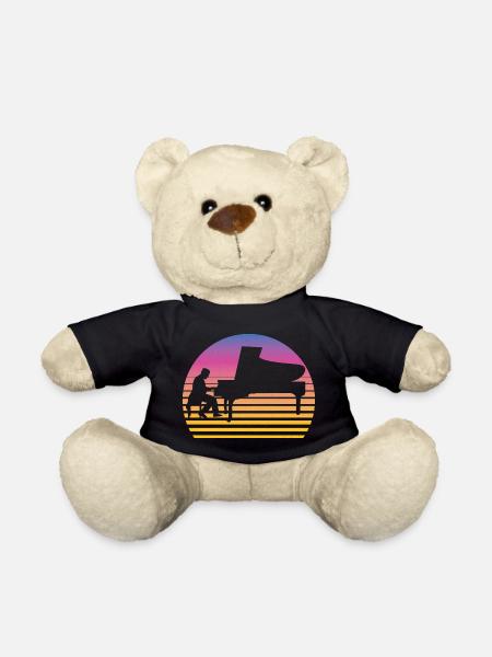 Klavier Retro Piano Vintage - Teddy - Schwarz