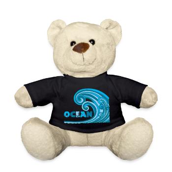 Ocean - Teddy Bear - black - Front