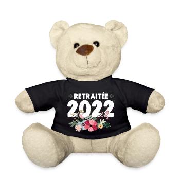 Retraitée 2022 - Nounours - noir - Devant