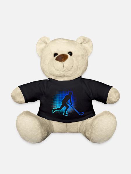 Floorball Unihockey Männer Jungen Innebandy Saliba - Teddy - Schwarz