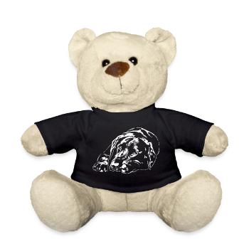 LABRADOR Retriever Labbi Dogs Portrait Wilsigns - Teddy Bear - black - Front