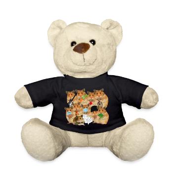Hamsterbande Hamster Viele - Teddy - Schwarz - Vorne