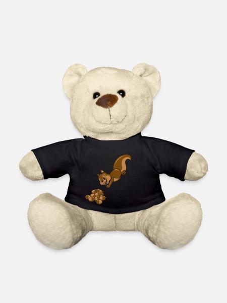 Squirrel nuts nut - Teddy Bear - black