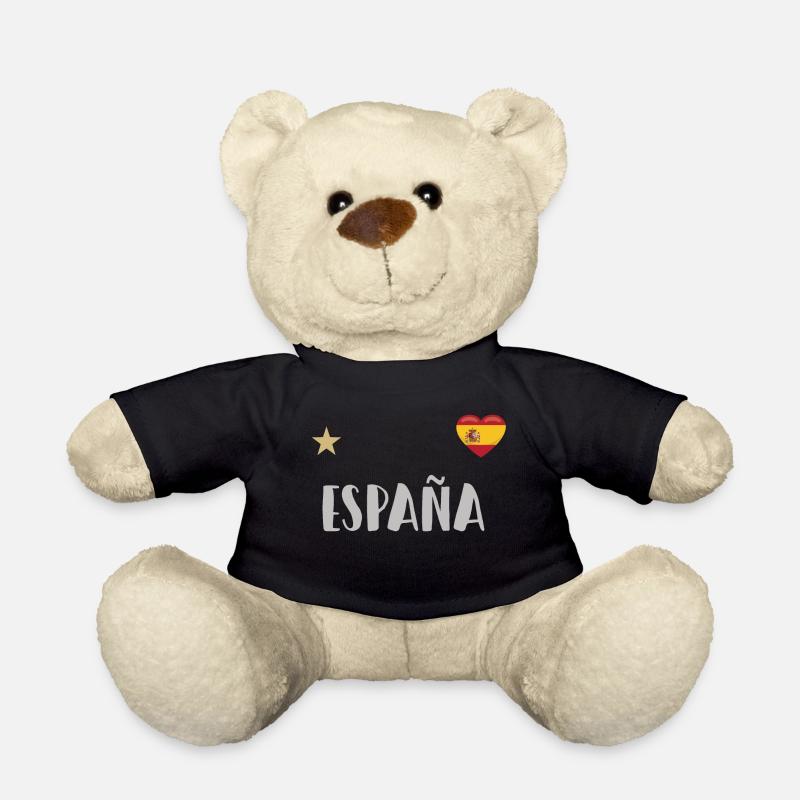 Spanien Fußball Trikot Spanische Flagge - Teddy - Schwarz
