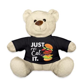 just eat it - Teddy Bear - black - Front