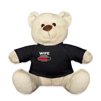 Wife Loading - Teddy Bear - black - Front