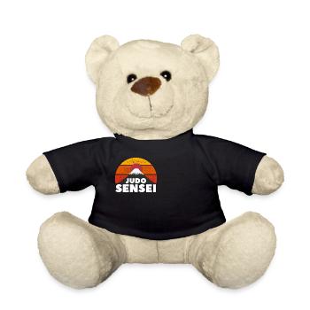 Judo sensei - idee cadeau judo - Nounours - noir - Devant