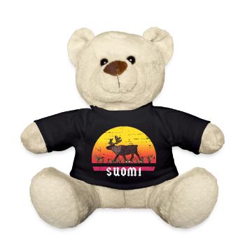 Finnland Urlaub - Teddy - Schwarz - Vorne