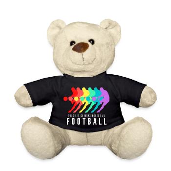 Tous les Chemins Mènent au Football - Nounours - noir - Devant