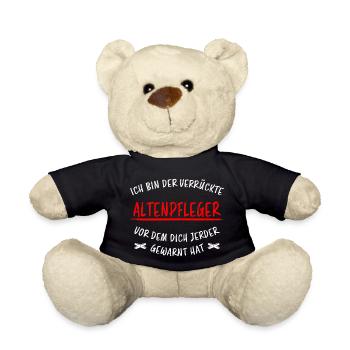 Altenpfleger Beruf Lustiger Spruch Pflege Geschenk - Teddy - Schwarz - Vorne