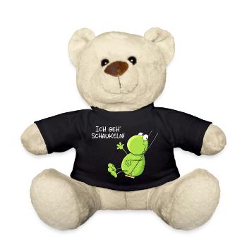 Ich Geh Schaukeln Frosch - Teddy - Schwarz - Vorne