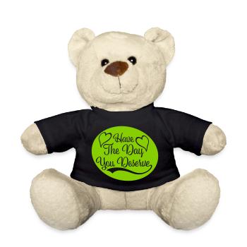 the day you deserve - Teddy Bear - black - Front