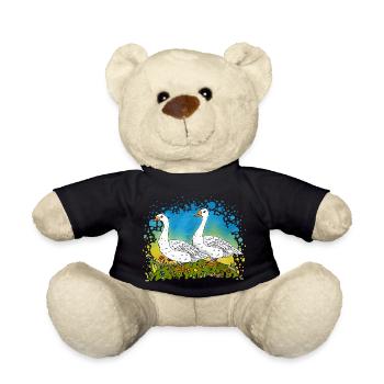 Geese - Teddy Bear - black - Front