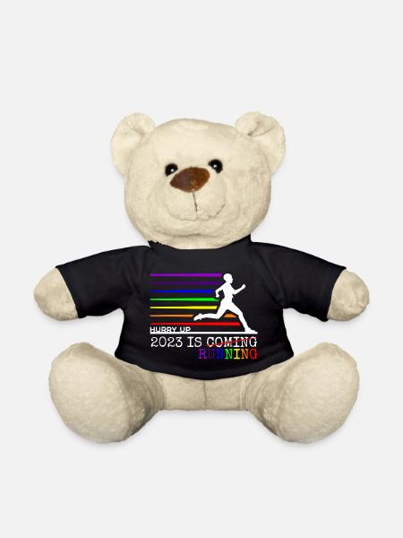 Dépêchez-vous - 2023 court vers vous - Chemise de course - Nounours - noir