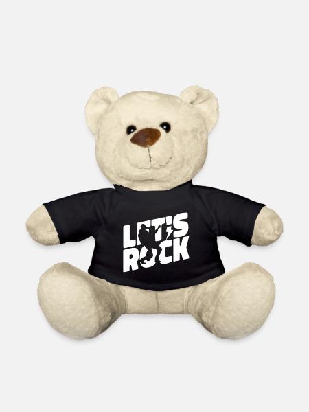 Let´s Rock Gitarrenmusiker Musik Liebhaber - Teddy - Schwarz