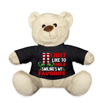 4 J’aime juste sourire en souriant mon préféré - Nounours - noir - Devant