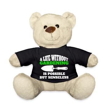 Gardener Hobby Gardener Gift Garden Orchard - Teddy Bear - black - Front