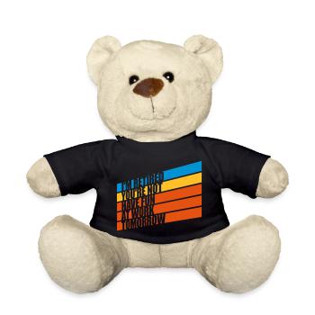 have fun at work - Teddy Bear - black - Front