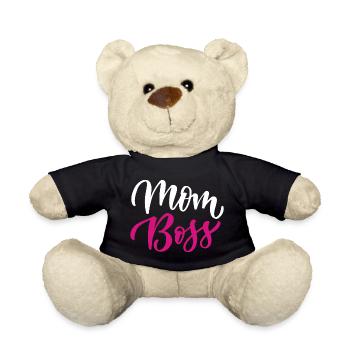Mom Bos.s - Teddy Bear - black - Front