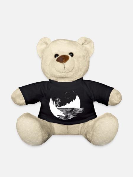 To the Mountains - Teddy Bear - black