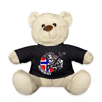 NORWAY Elch Norwegen Tier Wildnis Wilsigns - Teddy - Schwarz - Vorne