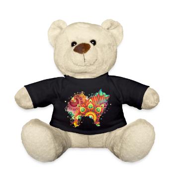 German Spitz Deutscher Spitz Hund Design Hunde - Teddy - Schwarz - Vorne