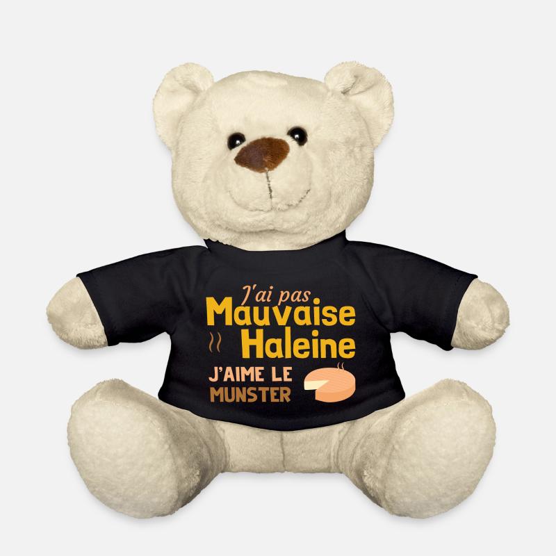 J'ai pas mauvaise haleine, j'aime le munster - Nounours - noir