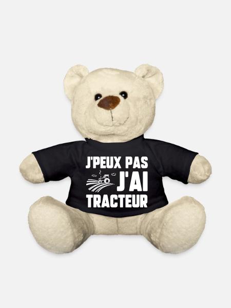 J’peux pas j’ai tracteur - Nounours - noir